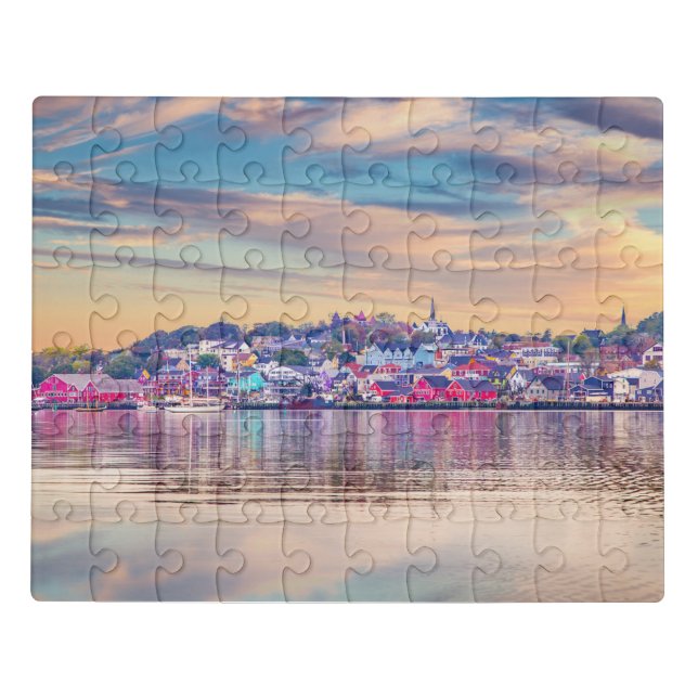 Iconic Lunenburg NS Waterfront Puzzle (Puzzle Horizontal)