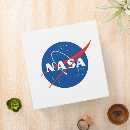 Iconic NASA 3_Ring Binder Rocket White