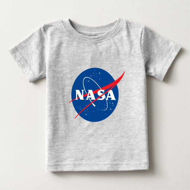 Iconic NASA Baby Mercury Gray T-Shirt (Front)