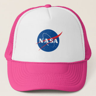 Iconic NASA Baseball Hat (White/Celestial Pink)