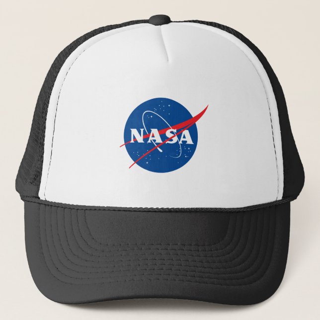 Iconic NASA Baseball Hat (White/Eclipse Black) (Front)