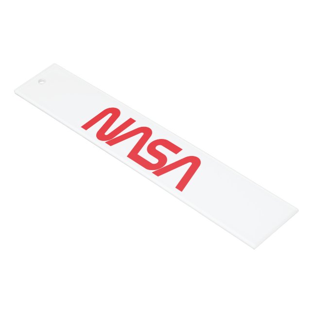 Iconic NASA Circa 12” Ruler (Rocket White) (Angled)