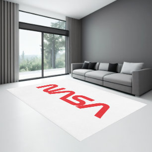 Iconic NASA Circa 12’ x 9’ Rug (Rocket White)