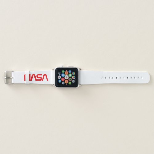 Iconic NASA Circa Apple Watch Band Rocket White