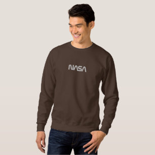 Iconic NASA Circa Earth Brown Embroidered Sweatshirt
