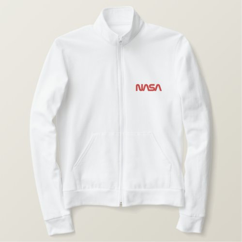 Iconic NASA Circa Embroidered Rocket White Jacket