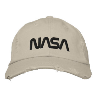 Iconic NASA Circa Jupiter Beige Distressed Embroidered Baseball Cap