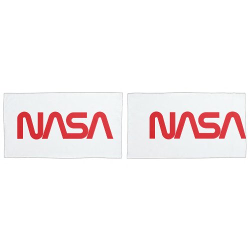 Iconic NASA Circa Pillowcase Rocket White