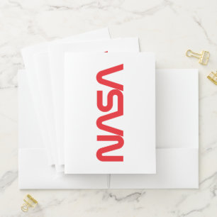 Iconic NASA Circa Pocket Folder (Rocket White)