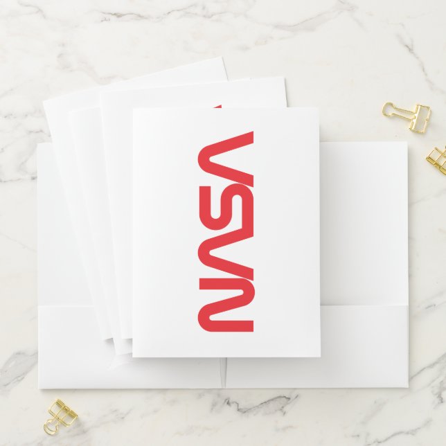 Iconic NASA Circa Pocket Folder (Rocket White) (In Situ)