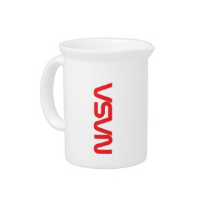 Iconic NASA Circa Porcelain Pitcher (Rocket White)