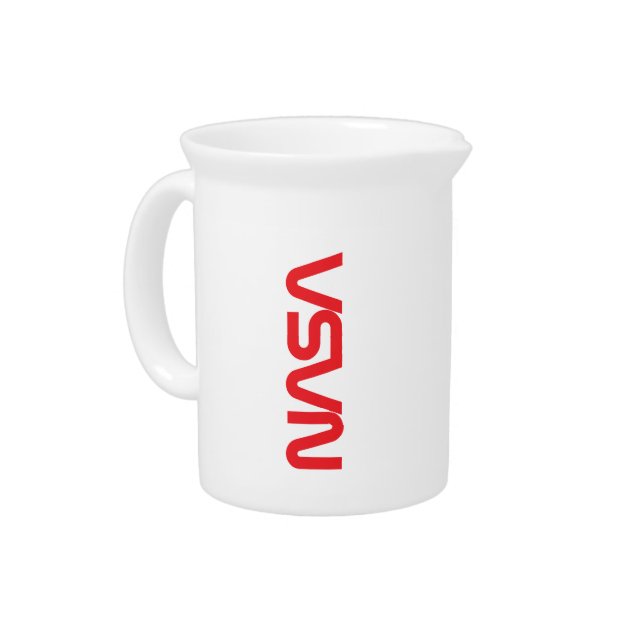 Iconic NASA Circa Porcelain Pitcher (Rocket White) (Left)