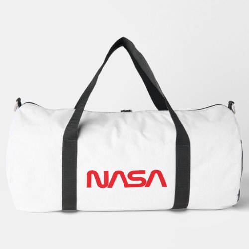 Iconic NASA Circa Rocket White Duffle Bag