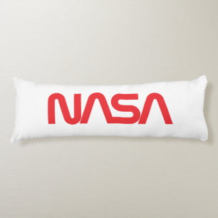 Iconic NASA Circa Rocket White Grade A Cotton Body Pillow