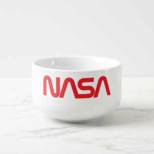 Iconic NASA Circa Rocket White Porcelain Soup Mug