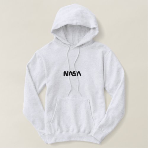 Iconic NASA Circa Womens Mercury Gray Embroidered Hoodie