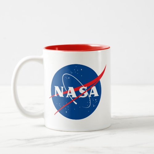 Iconic NASA Comet Red Trim Ceramic Mug