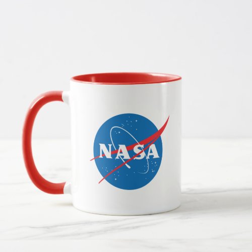 Iconic NASA Comet RedWhite Ceramic Mug