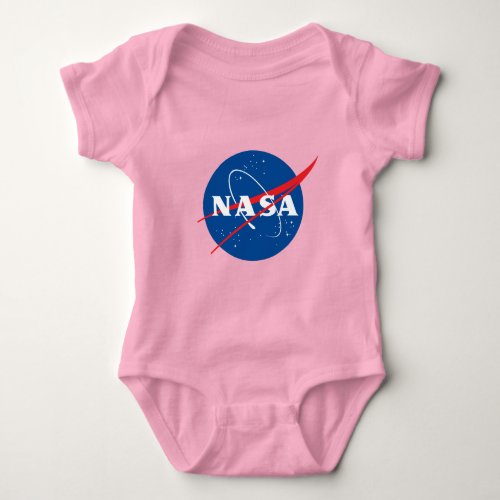 Iconic NASA Cotton Baby Bodysuit Celestial Pink