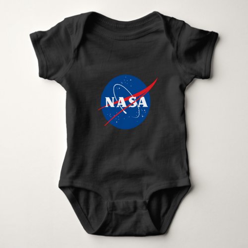 Iconic NASA Cotton Baby Bodysuit Eclipse Black