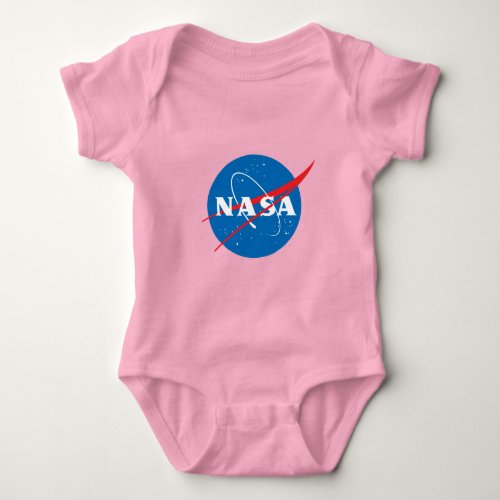 Iconic NASA Cotton Baby Bodysuit Horizon Pink