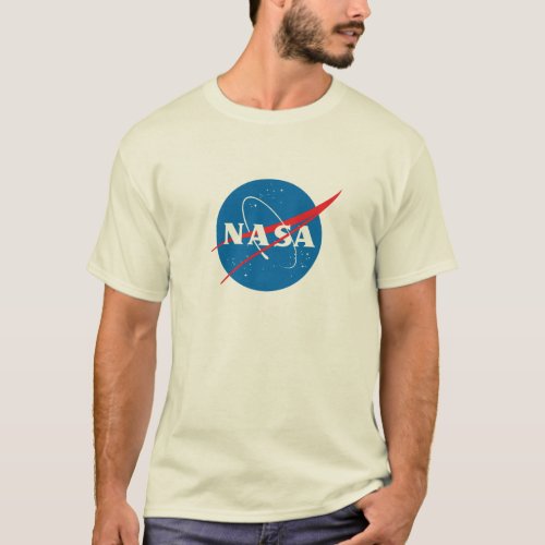 Iconic NASA Cream T_Shirt 100 Heavy Cotton