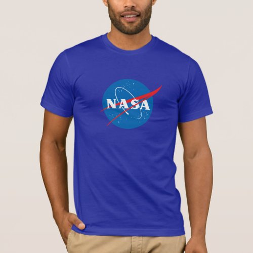 Iconic NASA Fitted Cotton T_Shirt Nebula Purple