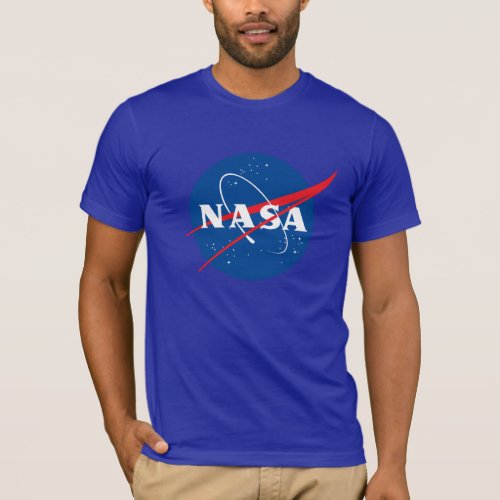 Iconic NASA Fitted Cotton T_Shirt Nebula Purple