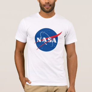 Iconic NASA Fitted Cotton T-Shirt (Rocket White)