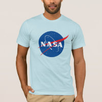 Iconic NASA Fitted Cotton T-Shirt (Uranus Blue)
