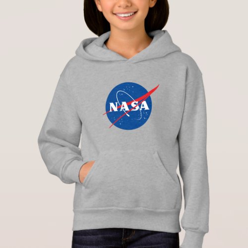 Iconic NASA Girls Moon Gray Hoodie XSXL