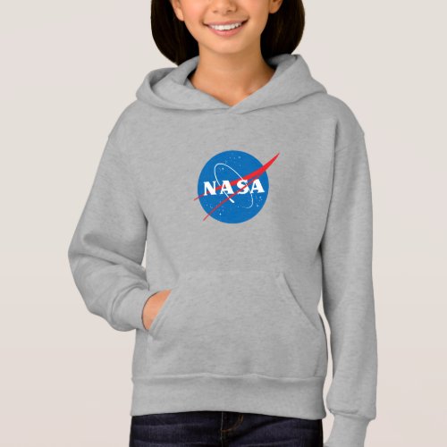Iconic NASA Girls Moon Gray Hoodie XSXL