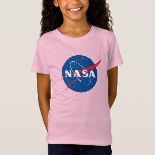 Iconic NASA Girls’ Premium Celestial Pink T-Shirt