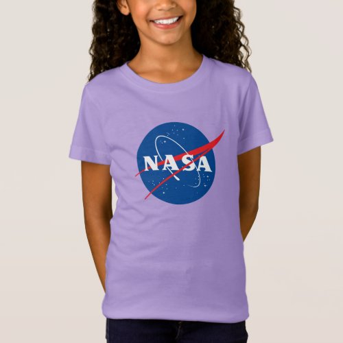 Iconic NASA Girls Premium Nova Violet T_Shirt