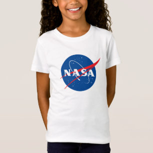 Iconic NASA Girls’ Premium Rocket White T-Shirt