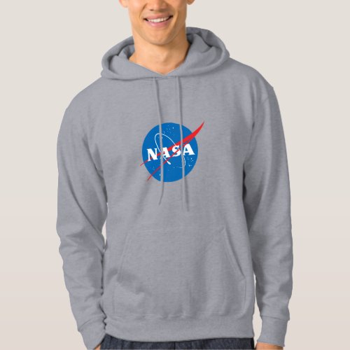 Iconic NASA Gray Hoodie S  3XL