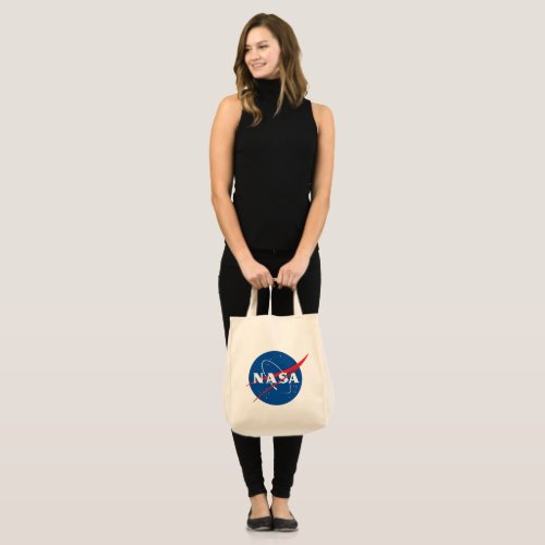 Iconic NASA Grocery Tote Bag Pluto Cream