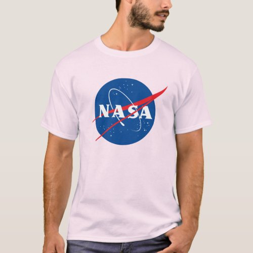 Iconic NASA Heavy Cotton T_Shirt Horizon Pink