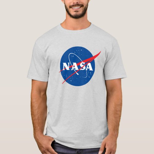 Iconic NASA Heavy Cotton T_Shirt Mercury Gray