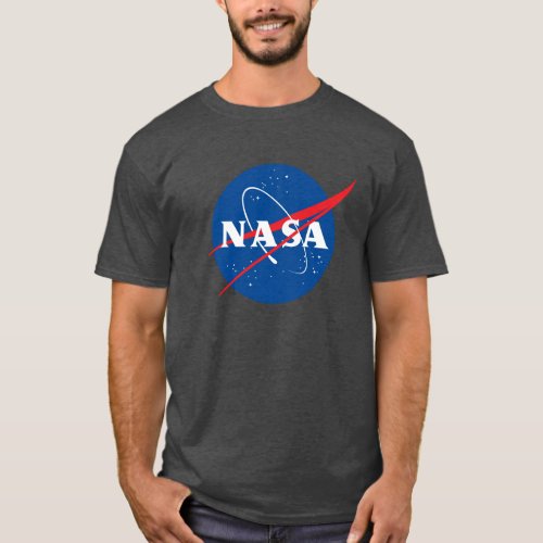 Iconic NASA Heavy Cotton T_Shirt Meteorite Gray