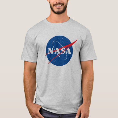 Iconic NASA Heavy Cotton T_Shirt Moon Gray