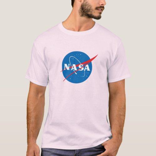 Iconic NASA Horizon Pink T_Shirt Heavy Cotton