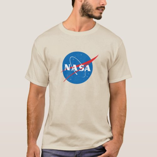 Iconic NASA Khaki T_Shirt 100 Heavy Cotton