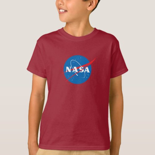 Iconic NASA Kids Maroon T_Shirt Youth XSXL