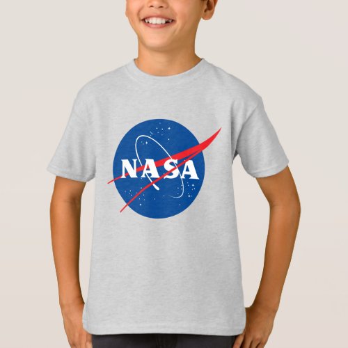 Iconic NASA Kids Mercury Gray T_Shirt XSXL