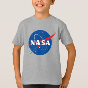 Iconic NASA Kids’ Moon Gray T-Shirt (XS–XL)