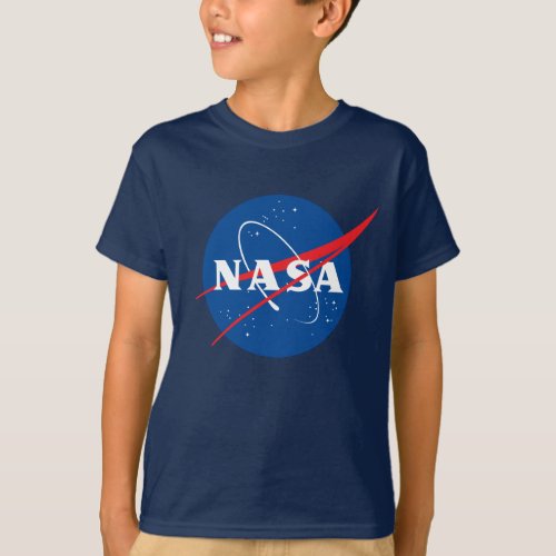 Iconic NASA Kids Night Sky Blue T_Shirt XSXL