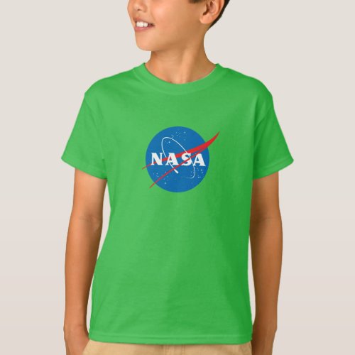 Iconic NASA Kids Vernal Green T_Shirt XSXL