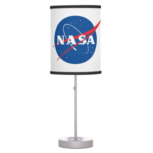 Iconic NASA Lamp Linen Shade Eclipse Black Trim