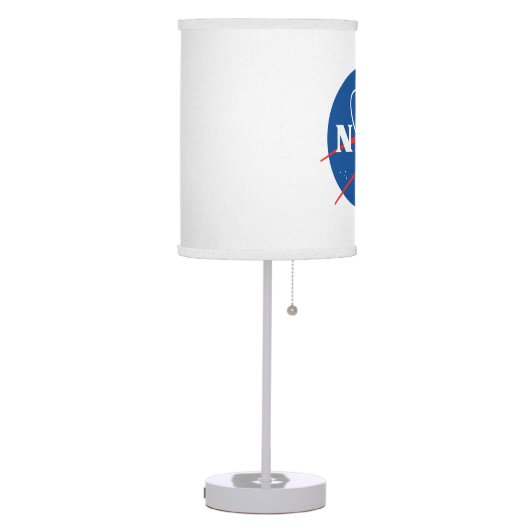 Iconic NASA Lamp (Linen Shade, Rocket White Trim) (Left)